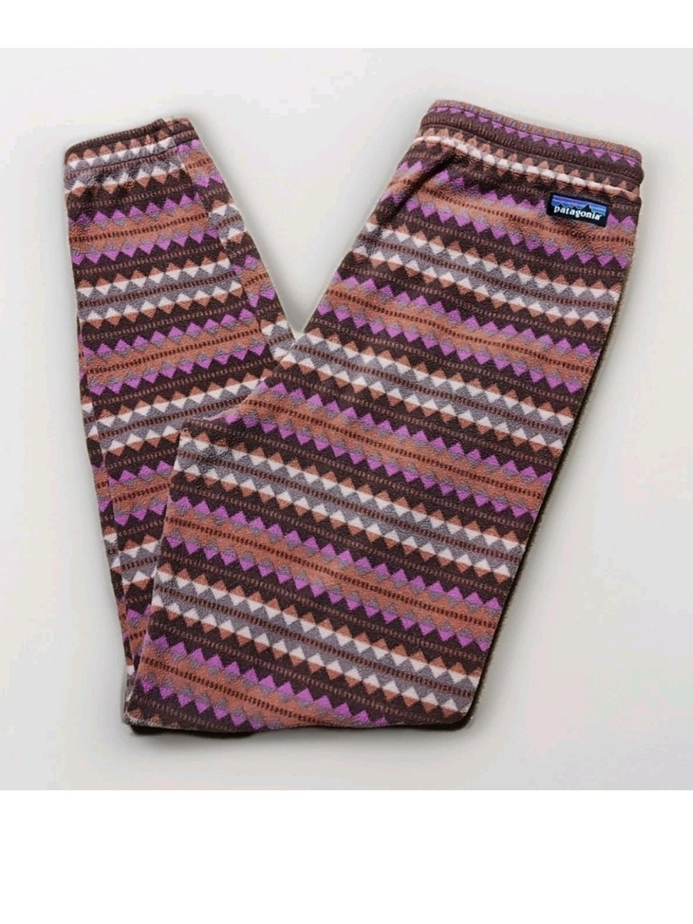 Patagonia Micro D Jogger Synchilla Fleece Pants Women's Aztec Diamond Sz Medium - Picture 2 of 5